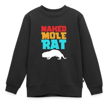 Chiot de sable - Sweat Premium enfant bio - noir - Devant - AI Model Kid Female (0cm)