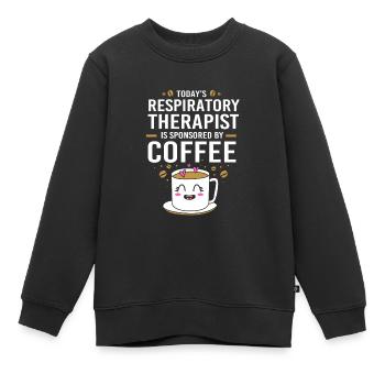 Atmen Atmung Atemwegstherapeut Sauerstoff - Kinder Premium Organic Sweatshirt - Schwarz - Vorne - AI Model Kid Female (0cm)