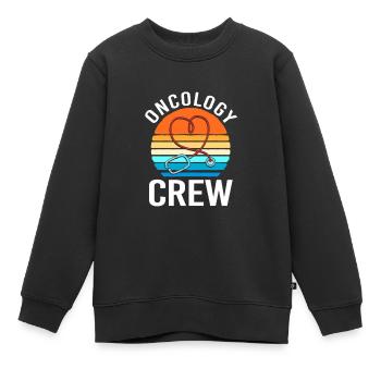 Kinderkrebs Krebs-Überlebender Krebs stinkt - Kinder Premium Organic Sweatshirt - Schwarz - Vorne - AI Model Kid Female (0cm)
