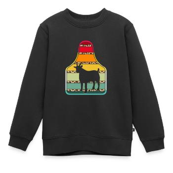 Éleveurs de bétail - Sweat Premium enfant bio - noir - Devant - AI Model Kid Female (0cm)