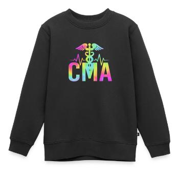 Arzthelferin MFA - Kinder Premium Organic Sweatshirt - Schwarz - Vorne - AI Model Kid Female (0cm)