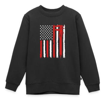 Mécanique CNC Ingénieur mécanique Serrurier - Sweat Premium enfant bio - noir - Devant - AI Model Kid Female (0cm)