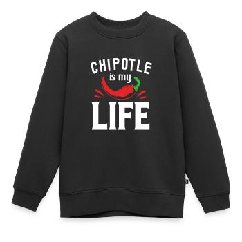 Chilli Chipotle Chilischote Jalapeno Scharf Chili - Kinder Premium Organic Sweatshirt - Schwarz - Vorne - AI Model Kid Female (0cm)