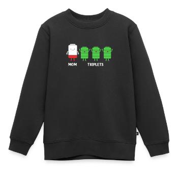 Drilling Mutter Mama - Kinder Premium Organic Sweatshirt - Schwarz - Vorne - AI Model Kid Female (0cm)