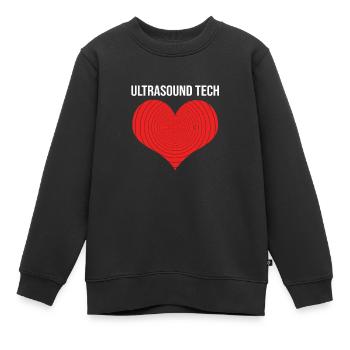Technicien en ultrasons Technicien en ultrasons - Sweat Premium enfant bio - noir - Devant - AI Model Kid Female (0cm)