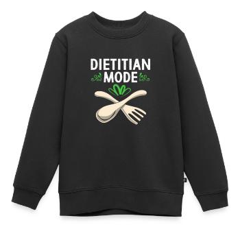 Alimentation Nutrition alimentaire - Sweat Premium enfant bio - noir - Devant - AI Model Kid Female (0cm)