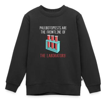 Pflege Pfleger Pflegerin Blutentnahme Phlebotomist - Kinder Premium Organic Sweatshirt - Schwarz - Vorne - AI Model Kid Female (0cm)