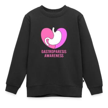 Gastroparésie - Sweat Premium enfant bio - noir - Devant - AI Model Kid Female (0cm)