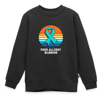 Lebensmittel Allergie - Kinder Premium Organic Sweatshirt - Schwarz - Vorne - AI Model Kid Female (0cm)
