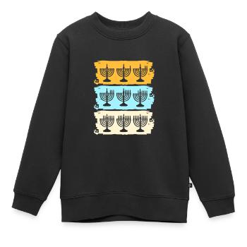 Hanukah Hanukkah Chanukkah - Kinder Premium Organic Sweatshirt - Schwarz - Vorne - AI Model Kid Female (0cm)