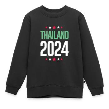 Jours fériés Thaïlande 2024 - Sweat Premium enfant bio - noir - Devant - AI Model Kid Female (0cm)