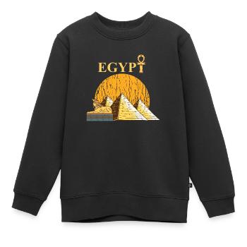 L’Egypte Pharaon Égyptiens de la pyramide cadeau - Sweat Premium enfant bio - noir - Devant - AI Model Kid Female (0cm)