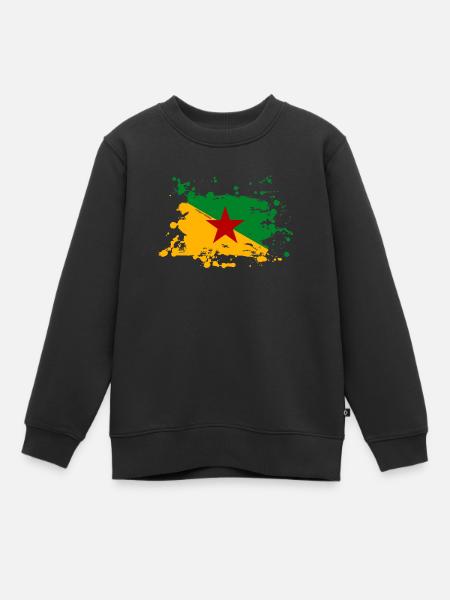 Guyane française - Sweat Premium enfant bio - noir