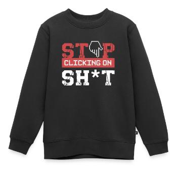 Cybersicherheit Hacker Programmierung Geschenkidee - Kinder Premium Organic Sweatshirt - Schwarz - Vorne - AI Model Kid Female (0cm)