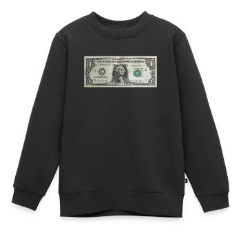 Dollar - Kinder Premium Organic Sweatshirt - Schwarz - Vorne - AI Model Kid Female (0cm)