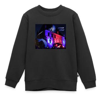 Peace Biker - Radfahren für den Frieden. - Kinder Premium Organic Sweatshirt - Schwarz - Vorne - AI Model Kid Female (0cm)