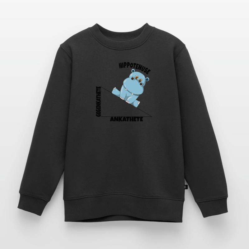 Math Hippotenuse Angular Function Hypotenuse Hippo Kids Premium Organic Sweatshirt