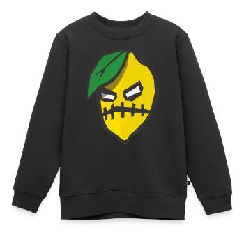 Citron - Sweat Premium enfant bio - noir - Devant - AI Model Kid Female (0cm)