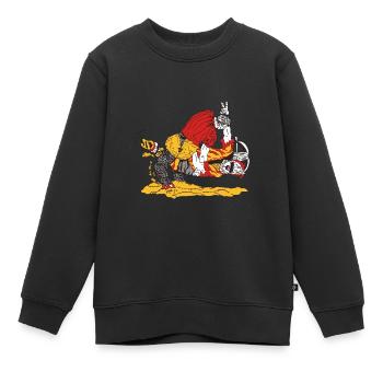 Sport, Wiltsch, Schwingen, Suisse, - Sweat Premium enfant bio - noir - Devant - AI Model Kid Female (0cm)
