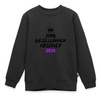 Junggesellinnenabschied 2024 Junggesellin - Kinder Premium Organic Sweatshirt - Schwarz - Vorne - AI Model Kid Female (0cm)