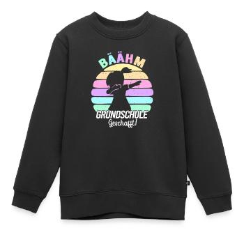 Grundschul Abgänger 2025 Grundschule Abschied - Kinder Premium Organic Sweatshirt - Schwarz - Vorne - AI Model Kid Female (0cm)