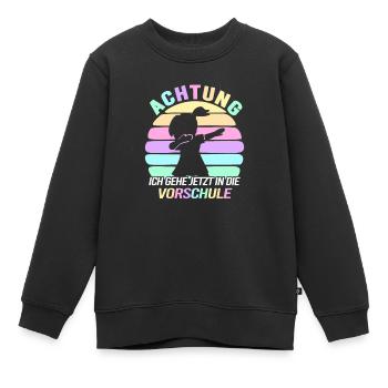 Vorschulkind Verabschieden Kindergarten Vorschule - Kinder Premium Organic Sweatshirt - Schwarz - Vorne - AI Model Kid Female (0cm)