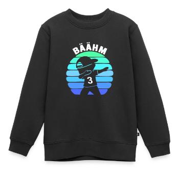3 Dreijähriger 3. Geburtstag Jungen - Kinder Premium Organic Sweatshirt - Schwarz - Vorne - AI Model Kid Female (0cm)