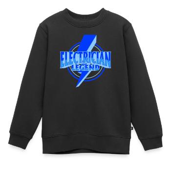 Elektronisches ironisches Sprichwort Craftsman - Kinder Premium Organic Sweatshirt - Schwarz - Vorne - AI Model Kid Female (0cm)