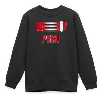 Peru - Kinder Premium Organic Sweatshirt - Schwarz - Vorne - AI Model Kid Female (0cm)