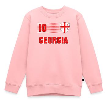 Georgia - Kids Premium Organic Sweatshirt - rose - Front - AI Model Kid Female (0cm)