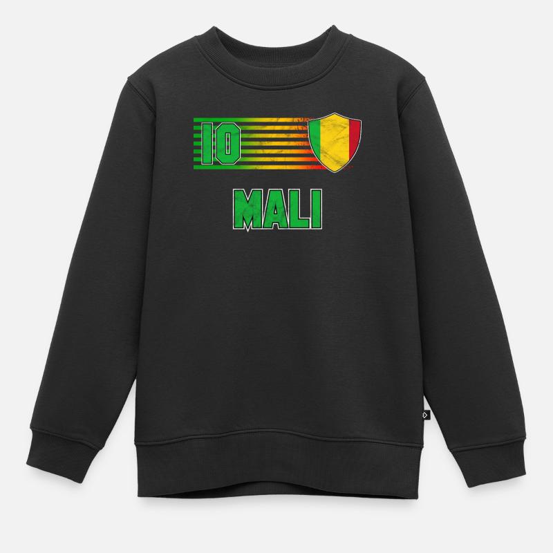 Mali - Sweat Premium enfant bio - noir