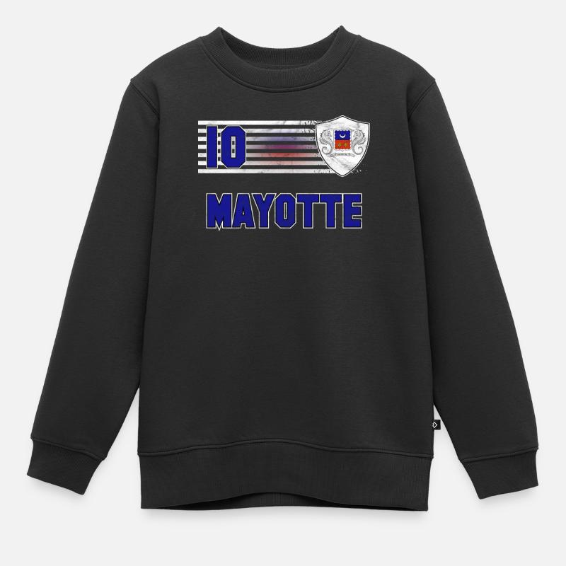 Mayotte - Sweat Premium enfant bio - noir