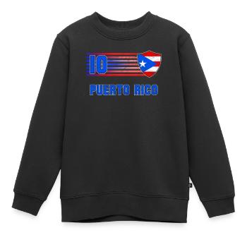 Puerto Rico - Kinder Premium Organic Sweatshirt - Schwarz - Vorne - AI Model Kid Female (0cm)