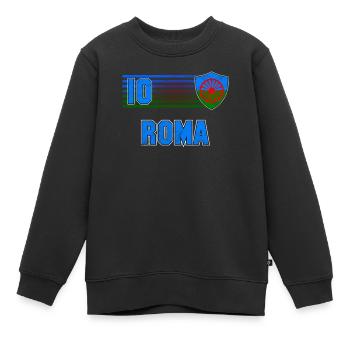 Roma - Kinder Premium Organic Sweatshirt - Schwarz - Vorne - AI Model Kid Female (0cm)