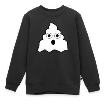 Funny poop spirit - Kids Premium Organic Sweatshirt - black - Front - AI Model Kid Female (0cm)