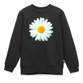 Marguerite - Sweat Premium enfant bio - noir - Devant - AI Model Kid Female (0cm)