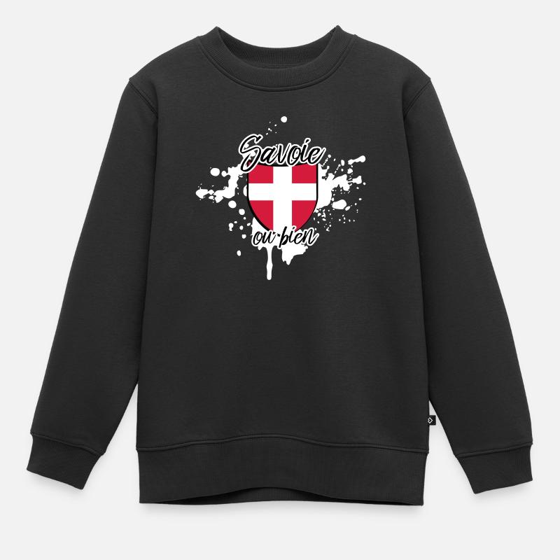 savoie destroy2 - Sweat Premium enfant bio - noir