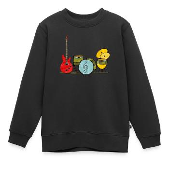 Musikinstrumente - Kinder Premium Organic Sweatshirt - Schwarz - Vorne - AI Model Kid Female (0cm)