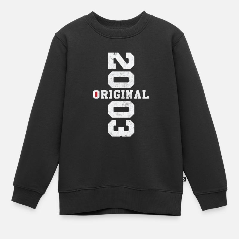 Original 2003 Rétro Cadeau d Anniversaire 20 ans - Sweat Premium enfant bio - noir
