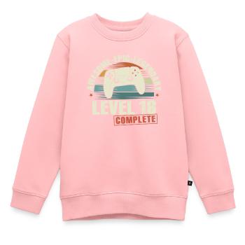 Level 16 Complete Geschenk zum 16. Geburtstag - Kinder Premium Organic Sweatshirt - Rosa - Vorne - AI Model Kid Female (0cm)