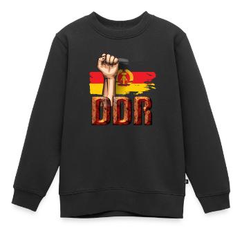 La RDA combat la lutte ouvrière - Sweat Premium enfant bio - noir - Devant - AI Model Kid Female (0cm)