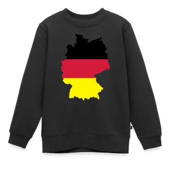 Allemagne - Sweat Premium enfant bio - noir - Devant - AI Model Kid Female (0cm)