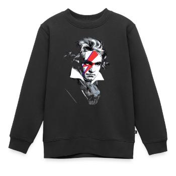 Beethoven Super star - Kinder Premium Organic Sweatshirt - Schwarz - Vorne - AI Model Kid Female (0cm)