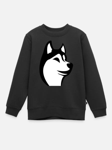 Husky - Sweat Premium enfant bio - noir