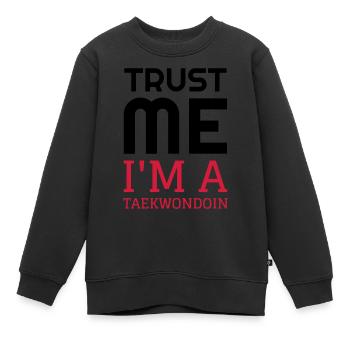 Taekwondo Taekwondoin Tae-Kwon-Do Tae Kwon Do - Kinder Premium Organic Sweatshirt - Schwarz - Vorne - AI Model Kid Female (0cm)