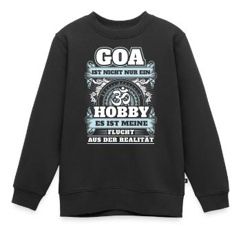 Goa - Nicht nur Hobby - Kinder Premium Organic Sweatshirt - Schwarz - Vorne - AI Model Kid Female (0cm)
