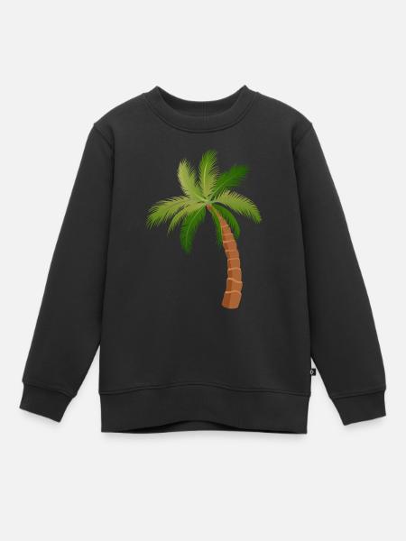 palmier arbre palmiers - Sweat Premium enfant bio - noir