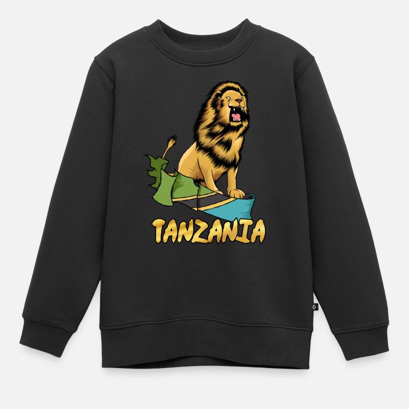 Tanzanie - Sweat Premium enfant bio - noir