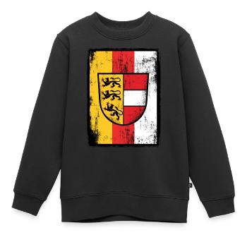 Drapeau de la Carinthie Cadeau du lac de Carinthie Autriche - Sweat Premium enfant bio - noir - Devant - AI Model Kid Female (0cm)