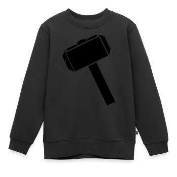 Hammer - Kinder Premium Organic Sweatshirt - Schwarz - Vorne - AI Model Kid Female (0cm)